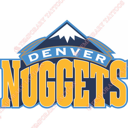 Denver Nuggets Customize Temporary Tattoos Stickers NO.977